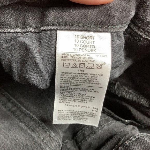 Old Navy pop icon skinny black jeans size 10S - Picture 7 of 8